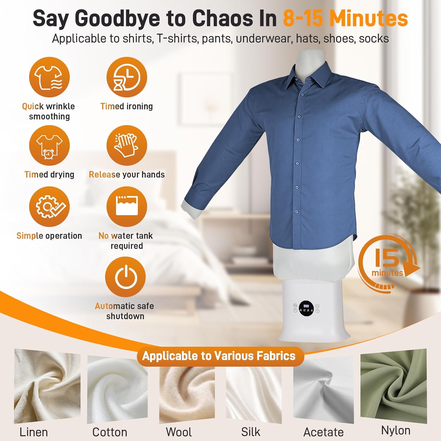 Hands-Free Garment Wrinkle Remover